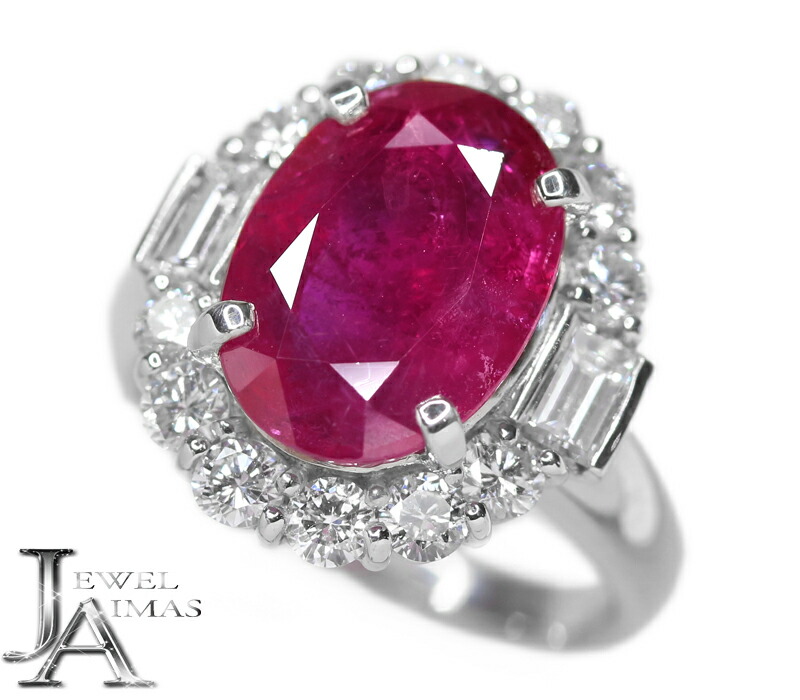 ゆみこふ Pt900 ルビーリング R0.645ct サイズ11.5号 Pt900 ルビー