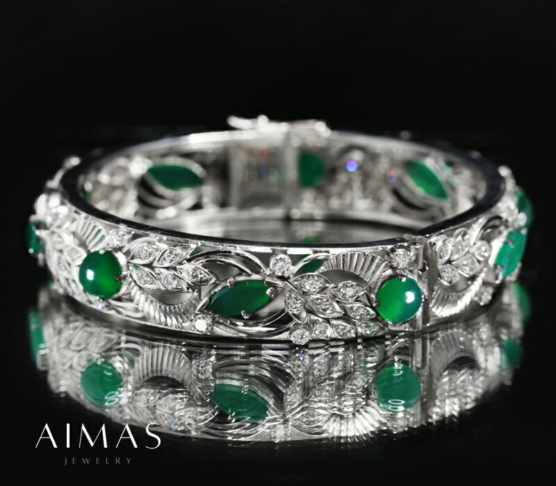 楽天市場】翡翠 1.95ct リング 14号 PT900 プラチナ 指輪