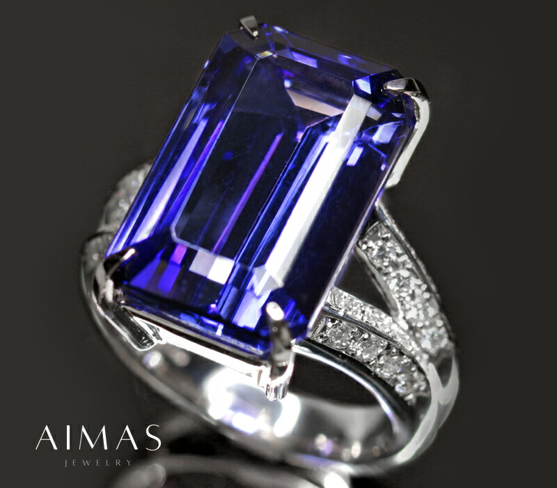 ベリテのタンザナイトと ブルートパーズ 中心にダイヤモンドの PT900のリング Pt900ダイヤモンド シトリン ブルートパーズ アメシスト