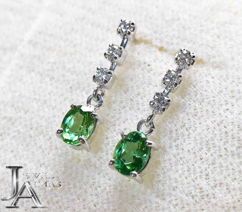 楽天市場】ブラジル産パライバトルマリン 0.449ct/0.462ct ピアス