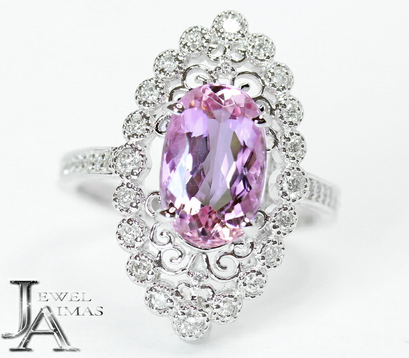 楽天市場 インペリアルトパーズ ピンクトパーズ トパーズ 2 998ct ダイヤモンド 0 31ct トパーズリング 13号 Pt900 プラチナ 新品 ジュエリー Mjje アイマス