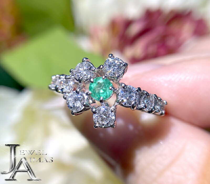 楽天市場】ブラジル産パライバトルマリン 0.285ct ダイヤモンド リング 