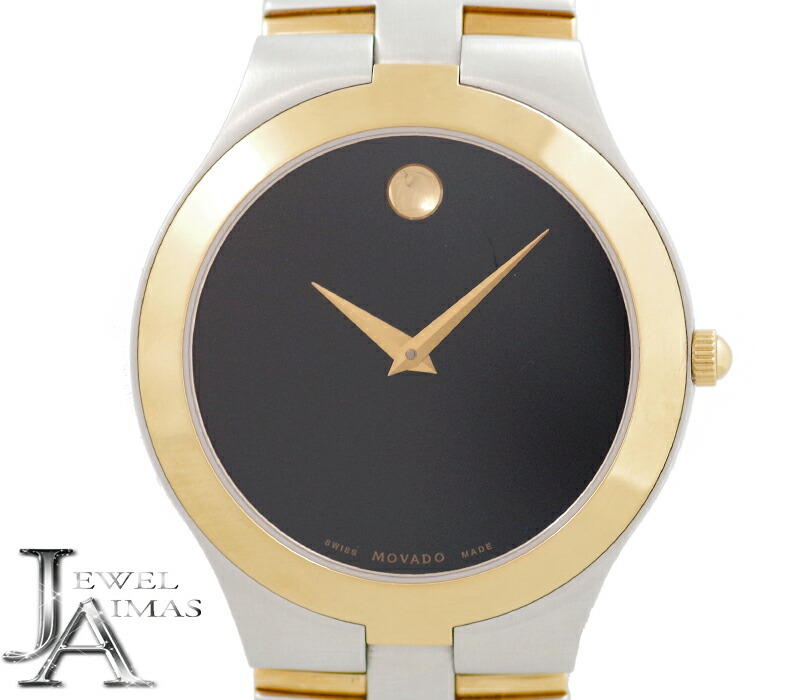 美品✨MOVADO モバード 黒文字盤 ゴールドシルバーコンビ クオーツ 腕時計 楽天市場】☆良品【Movado】モバード トリプルカレンダー ムーン