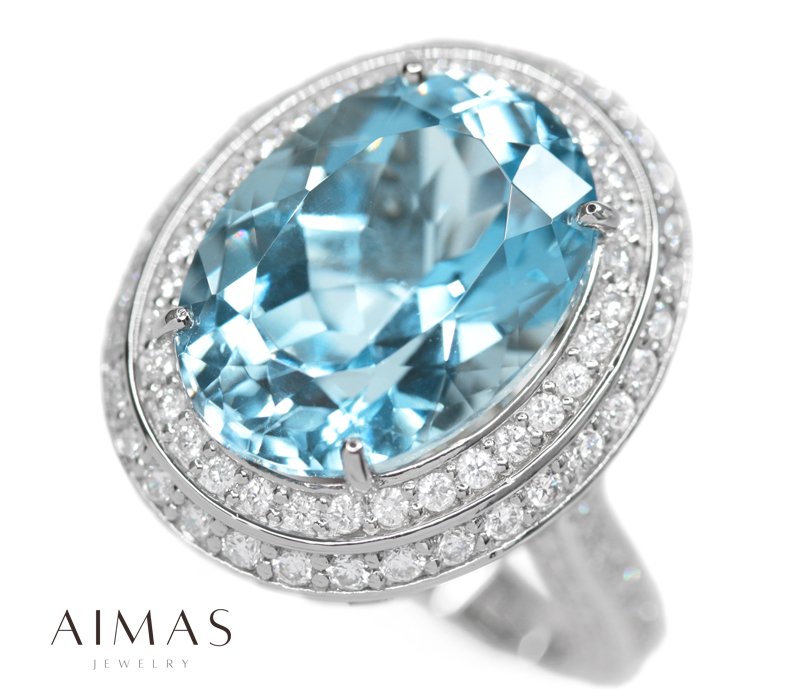 楽天市場】アクアマリン 5.51ct リング 11号 PT900 プラチナ
