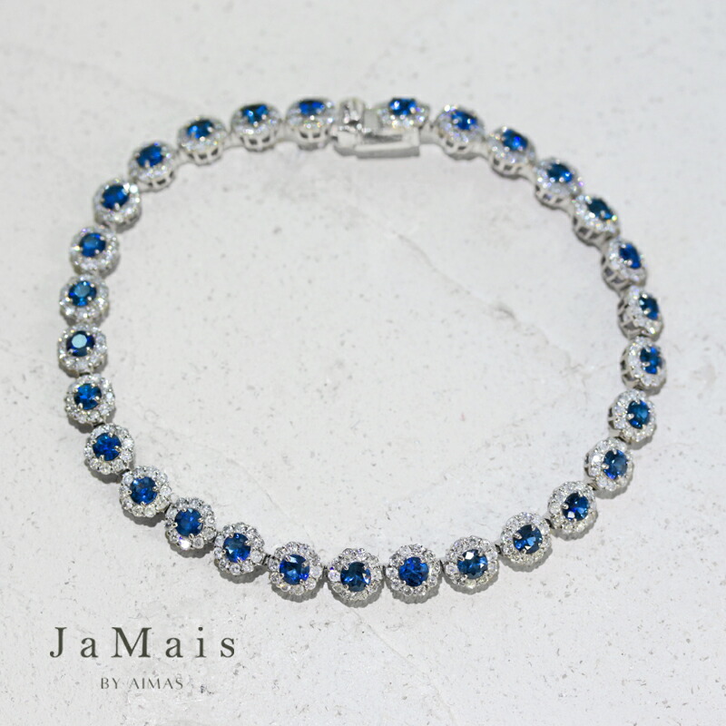楽天市場】ブルーサファイア 4.46ct ブレスレット プラチナ