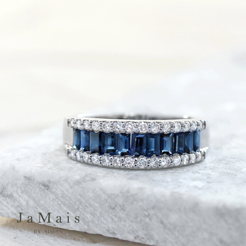 楽天市場】【JaMais】Double-ドゥブル - ブルーサファイア 1.11ct 