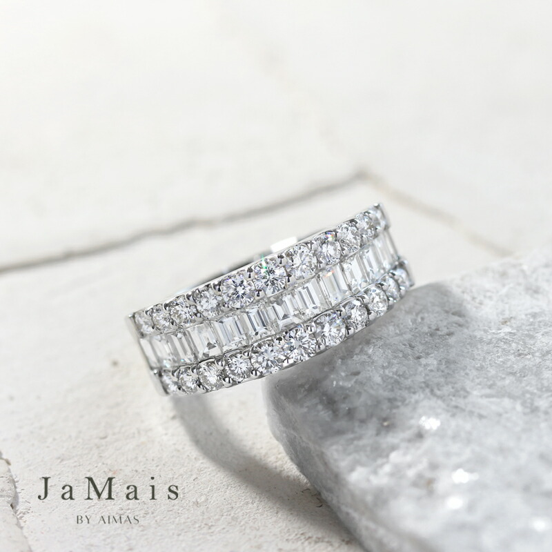楽天市場】【JaMais】ダイヤモンド 約0.128ct ハーフエタニティ