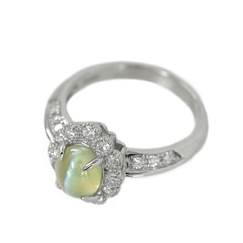 クリソベリルキャッツアイ 1 95ct インフィールド 0 44ct カボションカット 全盛期 花 クリソベリルキャッツアイリング 12サイズ Pt900 プラチナ 新品 ジュエリー Rml Mi Newbyresnursery Com