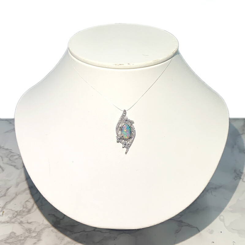 ボルダーオパール 2 15ct ダイヤモンド 0 55ct カボションカット フラワー 花 リーフ 葉っぱ アラベスク ミルグレイン ミル打ち オパールペンダントトップ Pt900 プラチナ 新品 ジュエリー Rml T Painfreepainrelief Com