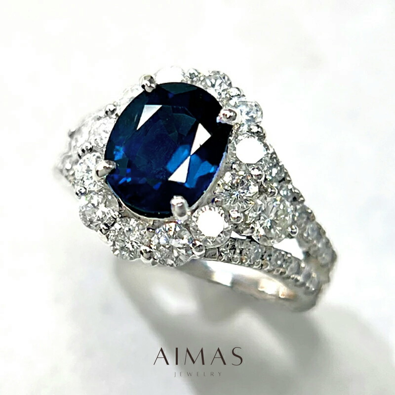 PT900 サファイア ダイヤモンドリング 10号 楽天市場】ロイヤルブルーサファイア 2.7ct リング 10号 PT900