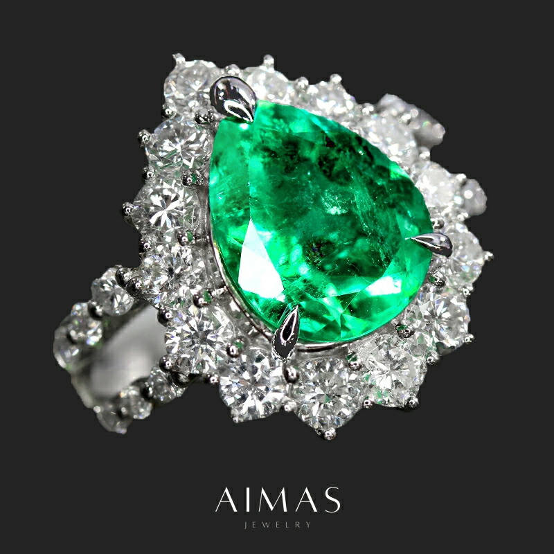 コロンビア産　エメラルド　silver925 リング　12.5号 楽天市場】コロンビア産ビビットグリーンエメラルド 2.83ct リング 12