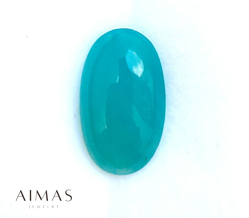 シーブルーカルセドニー 5.66ct ルース ◆ カボション ブルーカルセドニールース 裸石 【ルース 送料無料】RMM.E/BS 【製品へのオーダー加工承ります】