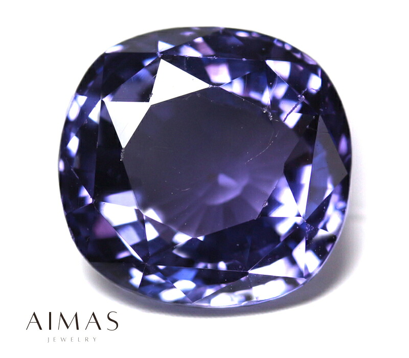 スリランカ産非加熱バイオレットサファイア 5.99ct ルース ◆ パープルサファイア クッションカット サファイヤ サファイアルース 産地証明 5ctアップ 9月誕生石＜AIGS鑑別書＞ 裸石 【ルース 送料無料】 RMJE.E/BS 【製品へのオーダー加工承ります】｜アイマス