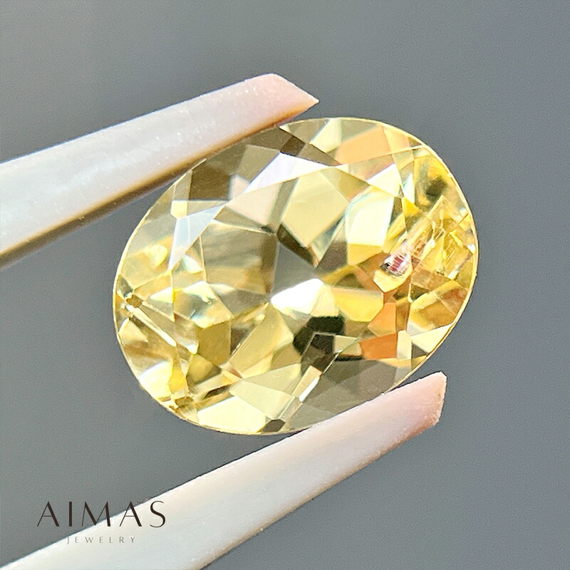 イエロースキャポライト 1.64ct ルース ◆ オーバルカット スキャポライトルース 1ctアップ 裸石 【ルース】【送料無料】RRM.E/BS 【製品へのオーダー加工承ります】|アイマス