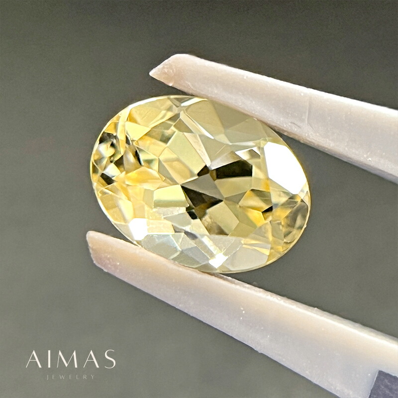 イエロースキャポライト 1.11ct ルース ◆ オーバルカット 楕円 スキャポライトルース 1ctアップ 裸石 【ルース 送料無料】RRJ.E/BS 【製品へのオーダー加工承ります】