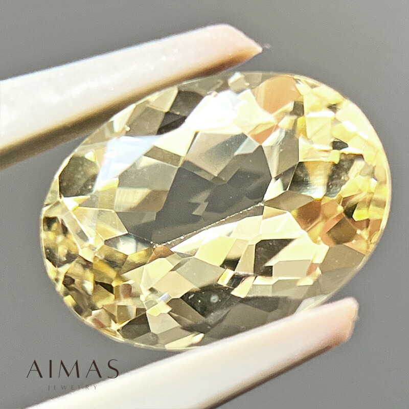 イエロースキャポライト 2.46ct ルース ◆ オーバルカット スキャポライトルース 2ctアップ 裸石 【ルース】【送料無料】RRM.E/BS 【製品へのオーダー加工承ります】