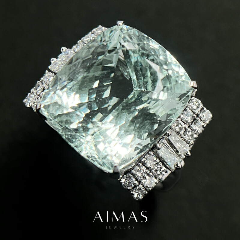 楽天市場】アクアマリン 9.9ct リング 12号 PT900 プラチナ