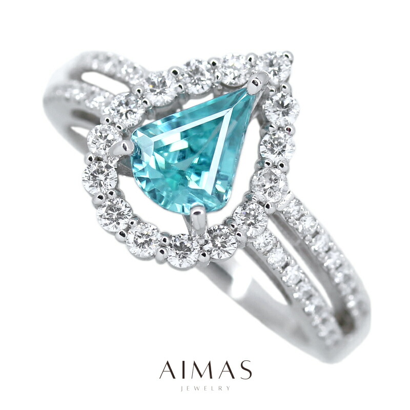 楽天市場】ブルージルコン 5.27ct リング 11号 PT900 プラチナ 指輪