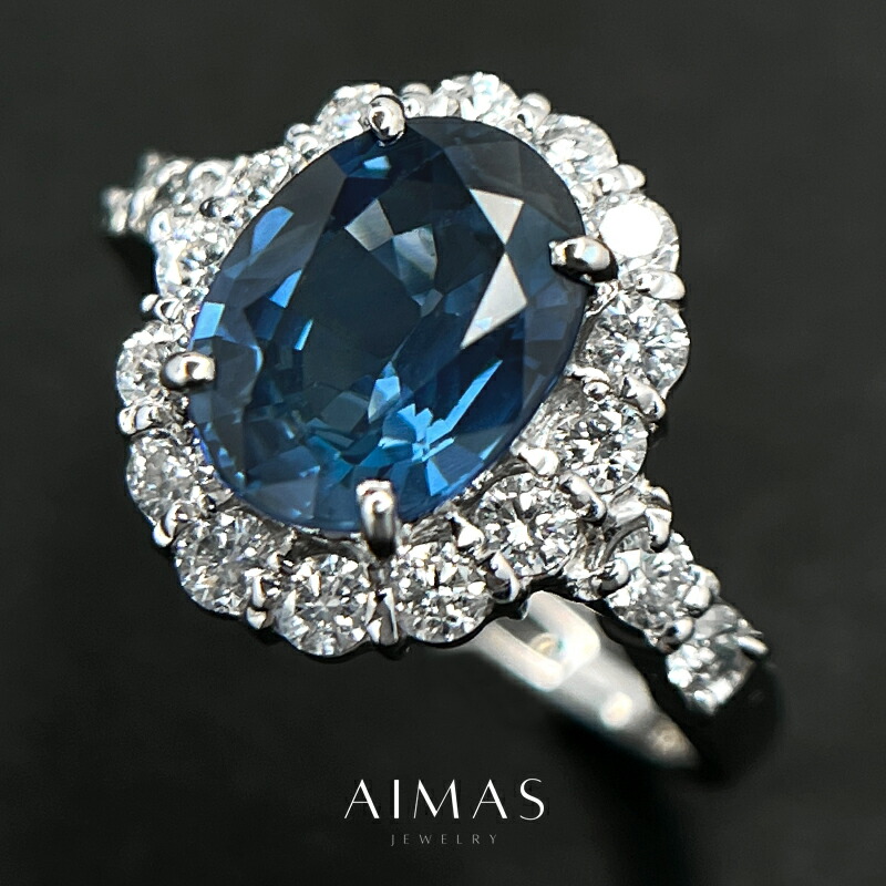 楽天市場】ブルーサファイア 1.09ct リング 19号 PT900 プラチナ