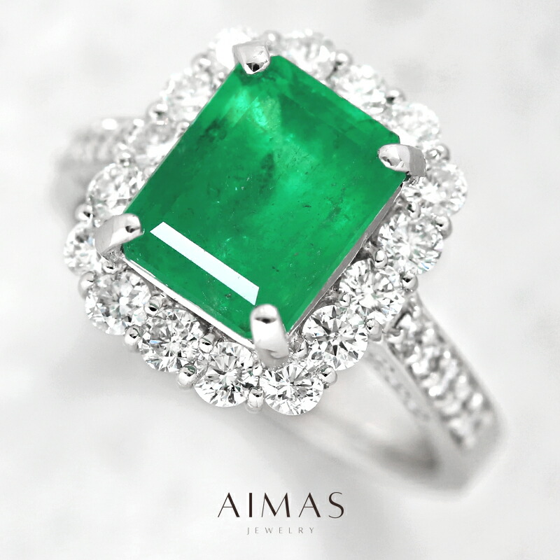 楽天市場】コロンビア産ビビッドグリーンエメラルド 3.05ct