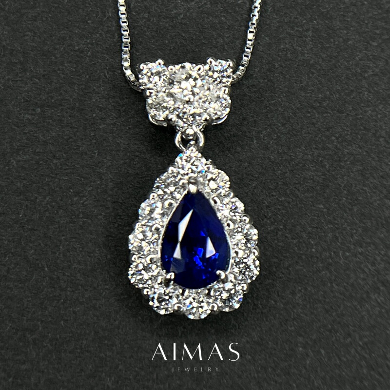 楽天市場】【ｾｰﾙ】ロイヤルブルーサファイア 1.04ct ネックレス PT900