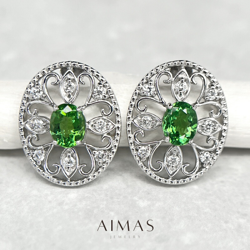 楽天市場】ブラジル産パライバトルマリン 0.449ct/0.462ct ピアス