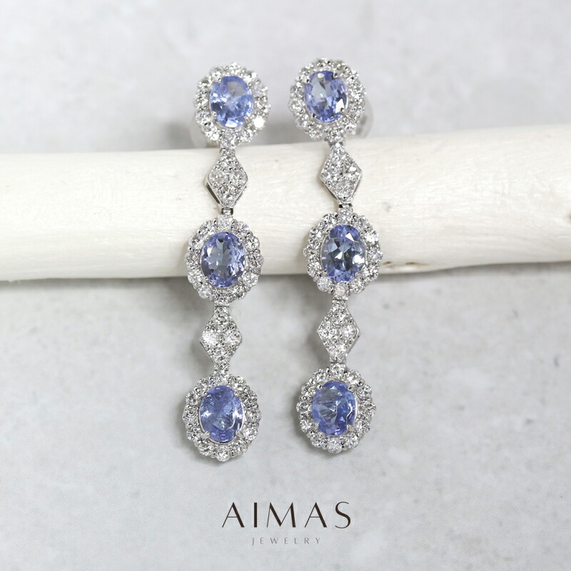 Y*M様 Pt900タンザナイトピアス 楽天市場】タンザナイト 0.93ct/0.93ct ピアス PT900 プラチナ