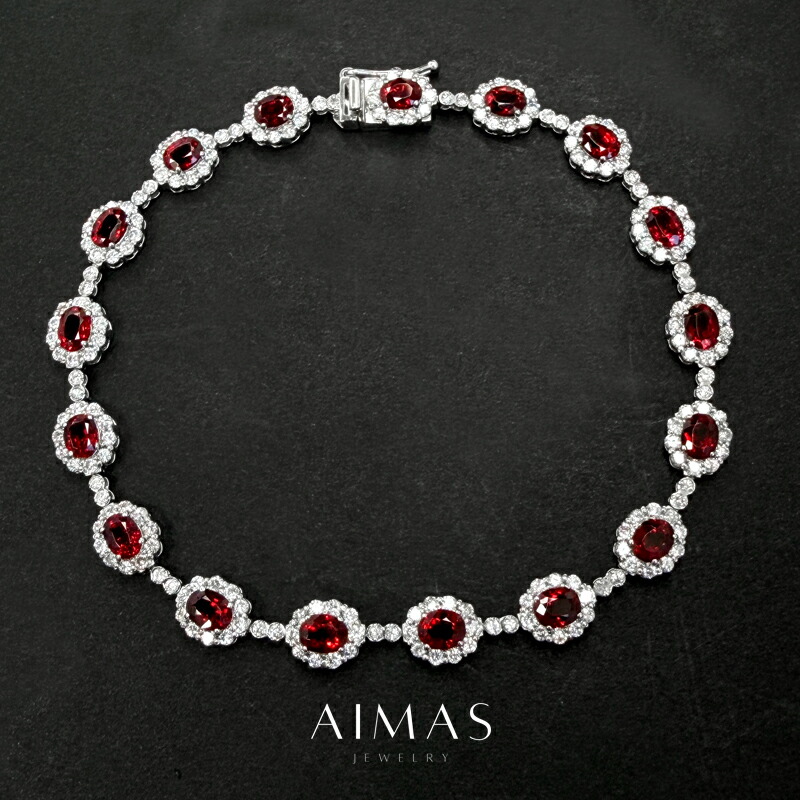 楽天市場】ルビー 4.91ct ブレスレット PT850 プラチナ ダイヤモンド