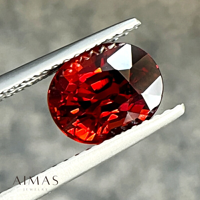 スぺサルティンガーネット 2.5ct ルース ◆ スペサタイトガーネット オーバルカット 楕円 マダガスカル産 2ctアップ スぺサルティンガーネットルース 1月誕生石 裸石 【ルース】【送料無料】RRJE.MA/BS 【製品へのオーダー加工承ります】