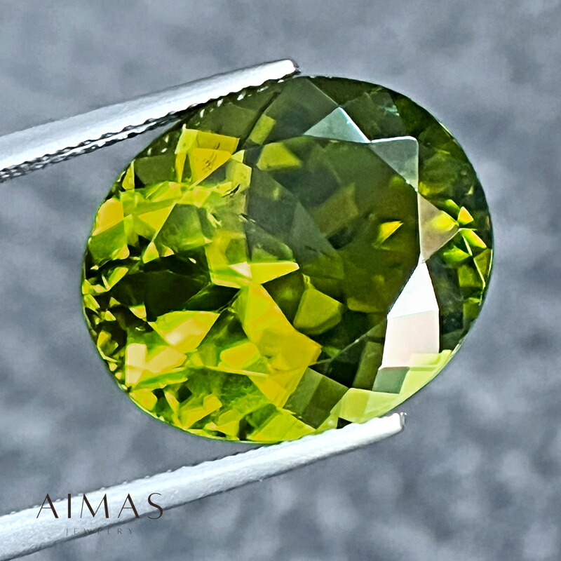 ペリドット 13.51ct ルース ◆ オーバル 楕円 大粒 ペリドットルース 8月誕生石 ＜ソーティング＞ 裸石【ルース 送料無料】 RRJE.MA/BS 【製品へのオーダー加工承ります】