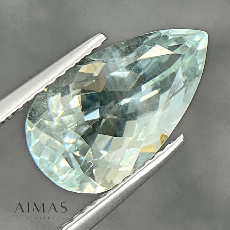 アクアマリン 3.82ct ルース ◆ アクワマリン ペアシェイプ ティアドロップ しずく 雫 3ctアップ 3月誕生石 裸石【ルース 送料無料】【製品へのオーダー加工承ります】RLR.MA｜アイマス 14,184円