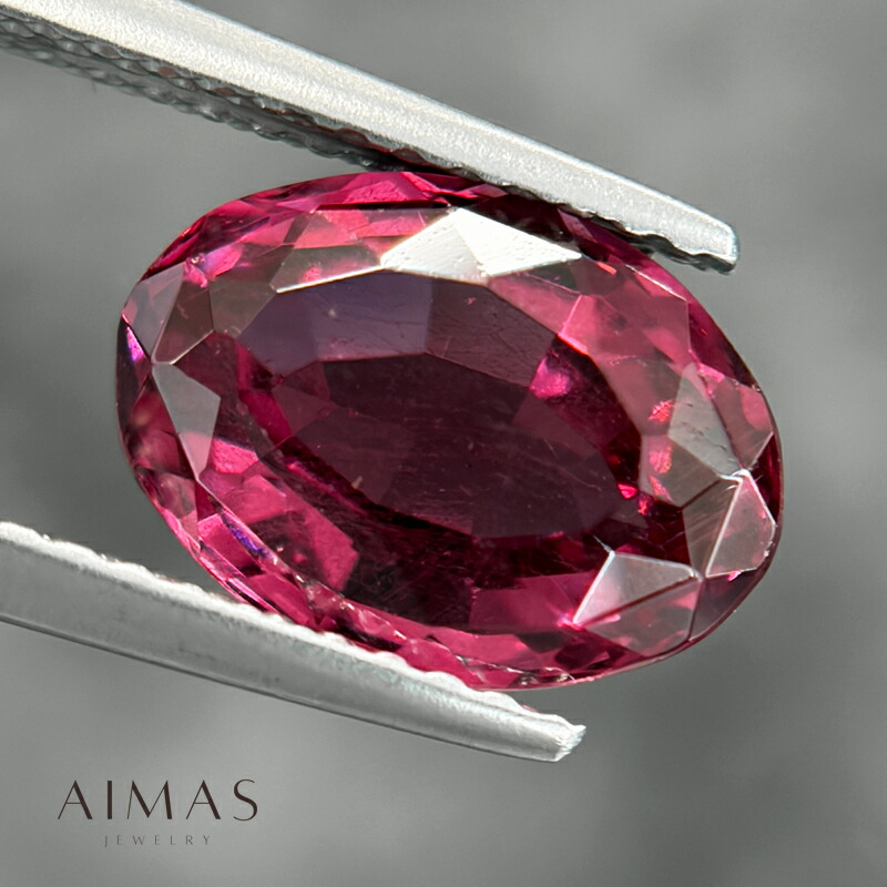 グレープガーネット 3.14ct ルース ◆ パープル ロードライトガーネット オーバル グレープガーネットルース 3ctアップ 1月誕生石 裸石【ルース 送料無料】【製品へのオーダー加工承ります】RLJE.MA