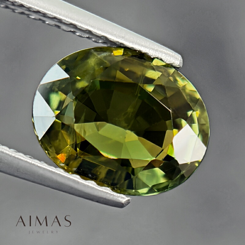 グリーンサファイア 2.932ct ルース ◆ カラーサファイア オーバルカット 楕円 ほぼ3ct 2ctアップ 9月誕生石 ＜ソーティング＞ 裸石【ルース 送料無料】【製品へのオーダー加工承ります】RLJ.MA｜アイマス