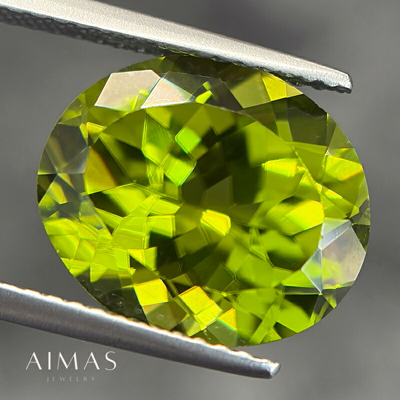 ペリドット 6.3ct ルース ◆ オーバル 楕円 大粒 大ぶり おおきい ペリドットルース カンラン石 オリビン 太陽の石 8月誕生石 裸石【ルース 送料無料】【製品へのオーダー加工承ります】RBM.MA｜アイマス 65,780円
