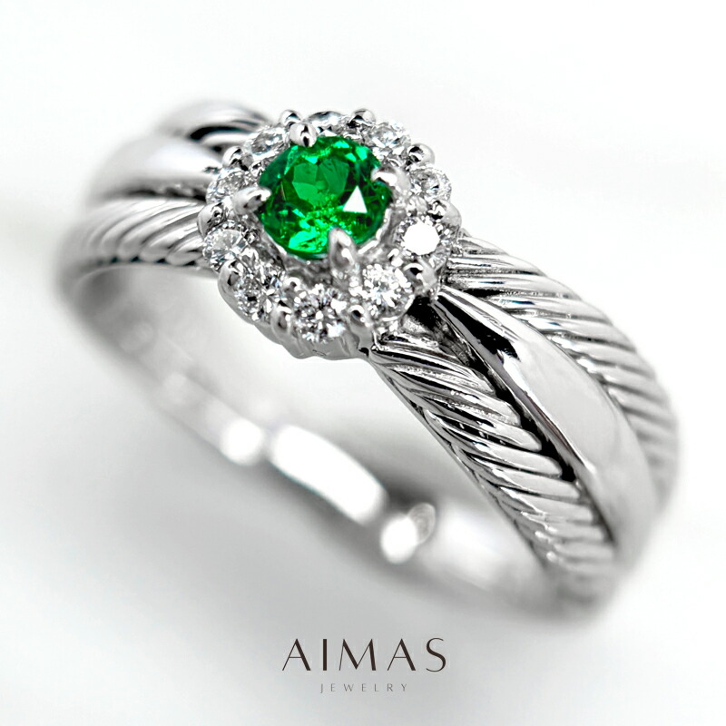 楽天市場】エメラルド 0.65ct リング 12.5号 PT900 (Pm