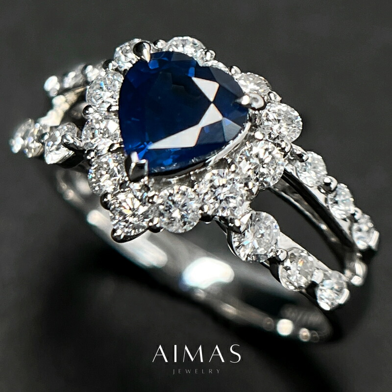 天然ブルーサファイア1.44ct Pt900 リング ダイヤ0.18ct 楽天市場】ブルーサファイア 1.182ct リング 12号 PT900