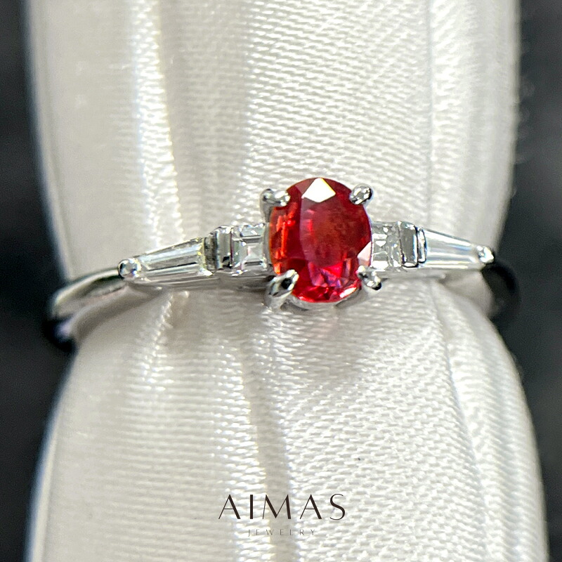 pt900 k18 非加熱サファイア2.73ct ダイヤモンド0.20ct 指輪