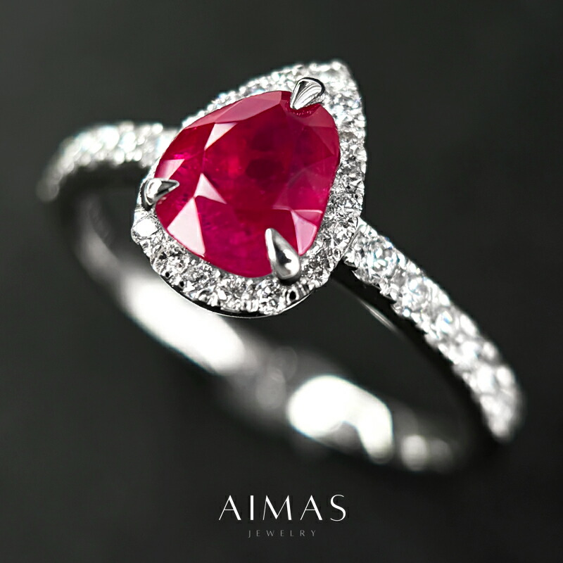 ルビー指輪　（ダイヤモンド）１６号 楽天市場】ルビー 1.16ct リング 13号 PT900 プラチナ ダイヤモンド