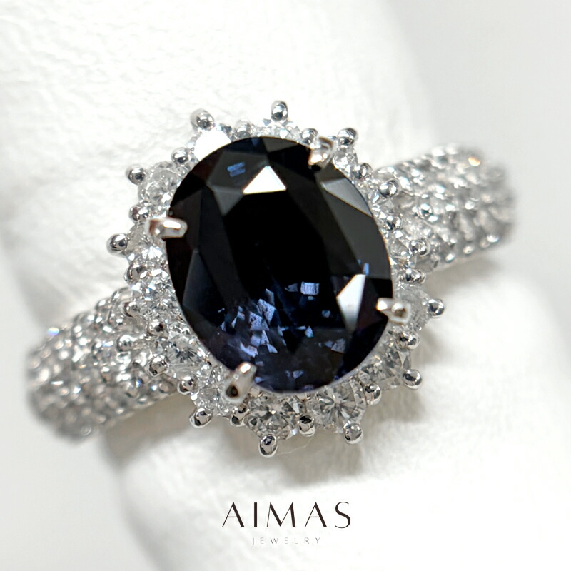 楽天市場】コバルトブルースピネル 1.667ct リング 12.5号 PT900