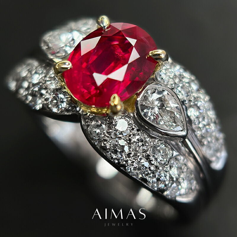 楽天市場】タイ産ルビー 2.08ct リング 12号 PT900 プラチナ 指輪