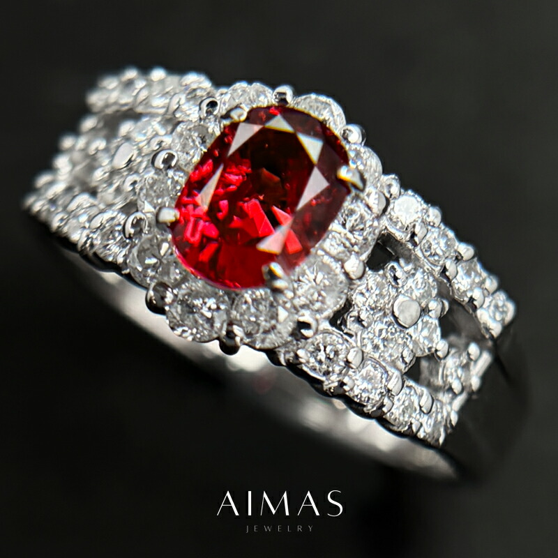 楽天市場】ルビー 1.564ct リング 12号 PT900 プラチナ ダイヤモンド