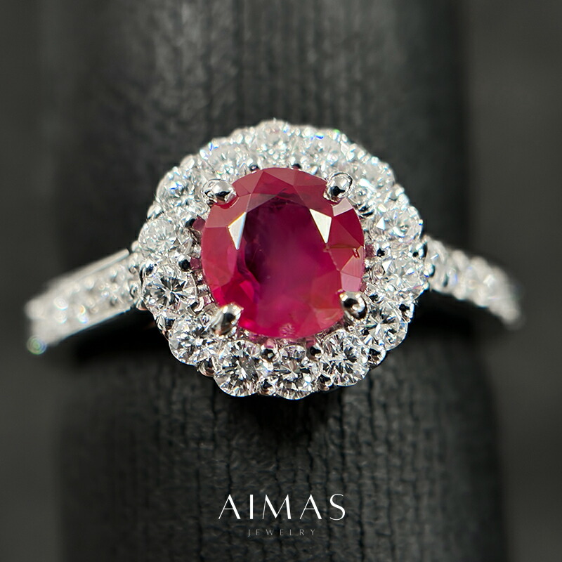 楽天市場】モザンビーク産非加熱ルビー 2.26ct リング 12号 PT900