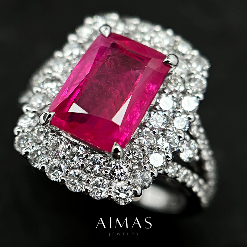 楽天市場】ルビー 1.116ct リング 11.5号 PT900 プラチナ ダイヤモンド