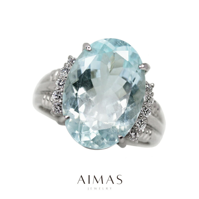 【maaaaaki②】LK_10号キャンマリ_リング_アクアマリン オーロラ アクアマリン リング(K10) C-101494 | kiri onlinestore
