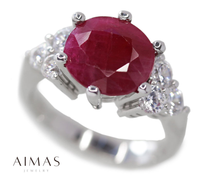 ルビーダイヤプラチナ850リング　10号 ルビーダイヤプラチナ850リング 10号