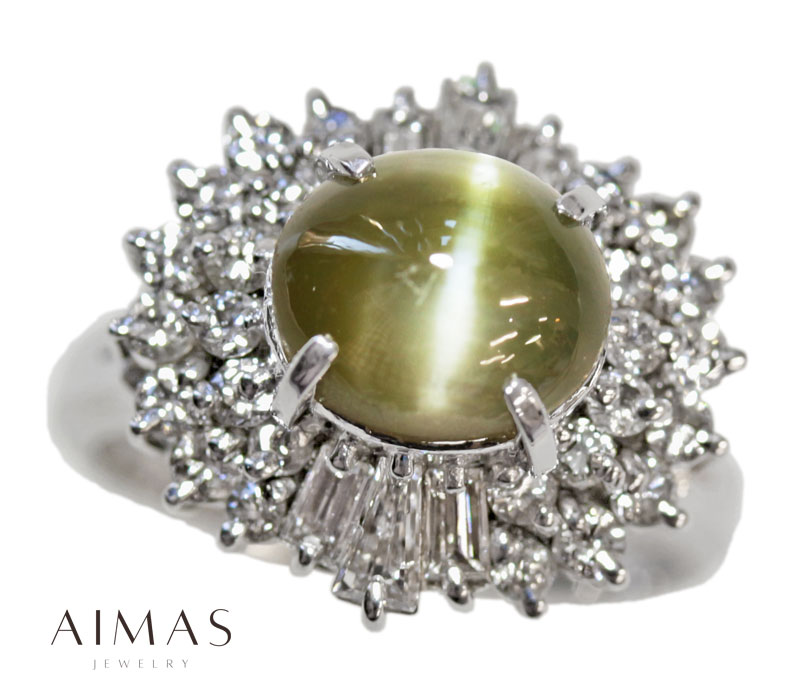 ブルガリ クリソベリルキャッツアイ ダイヤモンド プラチナリング imgrc0083094636.jpg