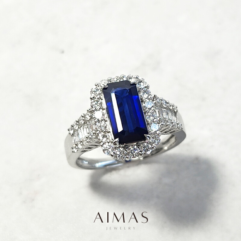楽天市場】ブルーサファイア 2.022ct リング 13号 PT900 楽天市場】ブルーサファイア 2.022ct リング 13号 PT900
