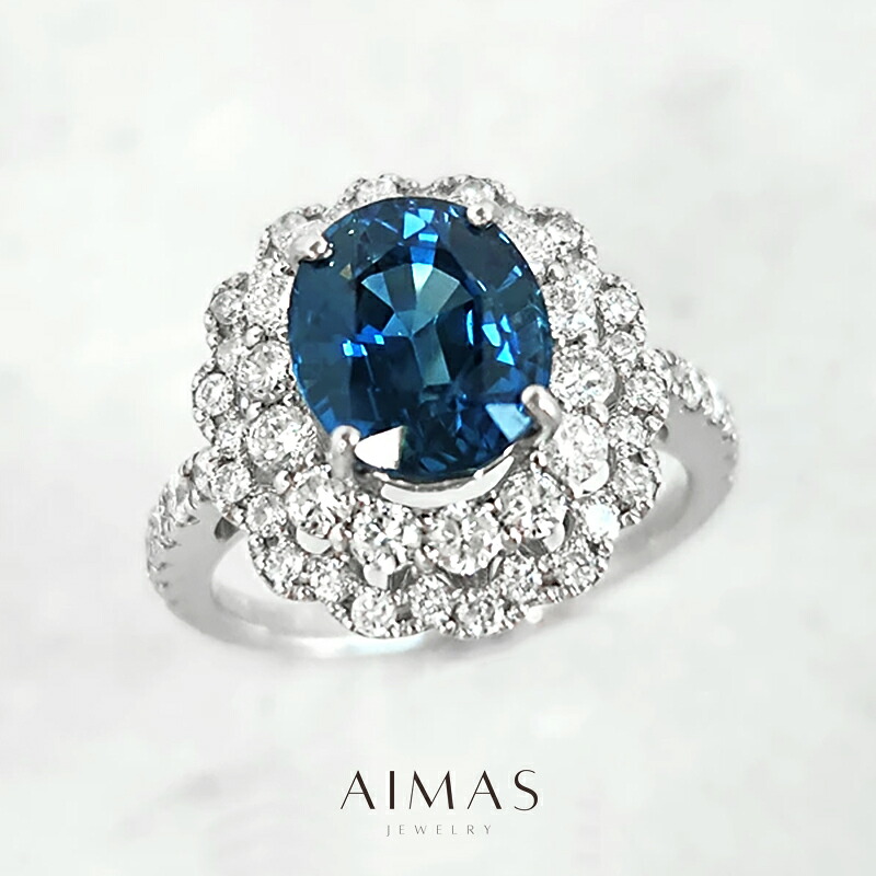 楽天市場】【JaMais】Double-ドゥブル - ブルーサファイア 1.11ct 