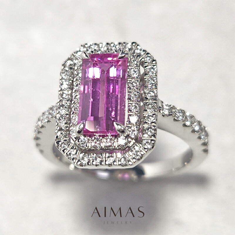楽天市場】ピンクサファイア 1.842ct リング 12.5号 PT900