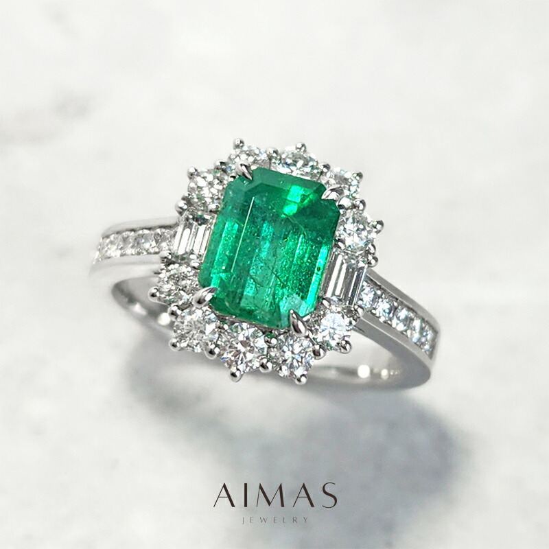 楽天市場】【ｾｰﾙ】エメラルド 4.32ct リング 12号 PT900